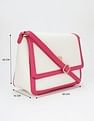 Tommy Hilfiger Solid Pink Pu Sling Bag