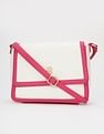 Tommy Hilfiger Solid Pink Pu Sling Bag