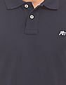Aeropostale Long Sleeve Pique Polo Shirt