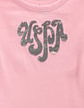 U.S. Polo Assn. Kids Girls Flip Sequin Cotton T-Shirt
