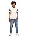 U.S. Polo Assn. Men Off White Cotton Solid Polo Shirt