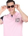 AD by Arvind Cotton Colour Block Polo Shirt