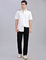 Tommy Hilfiger Solid Regular Fit Plain Woven Shirt