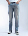Flying Machine Slash Slim Tapered Fit Stone Washed Jeans
