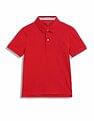 Tommy Hilfiger Kids Boys Solid Regular-Fit Cotton Polo T-Shirt