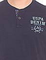 U.S. Polo Assn. Denim Co. Muscle Fit Slub Knit Henley T-Shirt
