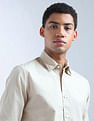 Flying Machine Solid Regular Fit Color Of Home Shirt