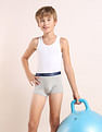 USPA Innerwear Boys Mid Rise Cotton Spandex Trunks - Pack Of 3