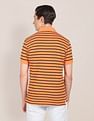 U.S. Polo Assn. Ribbed Collar Horizontal Stripe Polo Shirt