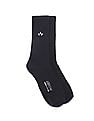 Arrow Men Navy Crew Length Solid Socks
