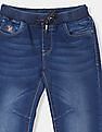 U.S. Polo Assn. Kids Boys Blue Slim Fit Jogger Jeans