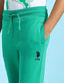 U.S. Polo Assn. Kids Boys Pure Cotton Solid Joggers