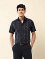 U.S. Polo Assn. Windowpane Checked Tailored Fit Shirt