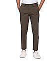U.S. Polo Assn. Austin Trim Fit Solid Casual Trousers