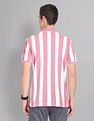 AD by Arvind Vertical Stripe Moistex Finish Polo Shirt