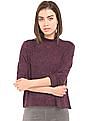 Aeropostale High Neck Heathered Top