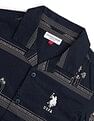 U.S. Polo Assn. Kids Boys All Over Printed Regular Fit Shirt
