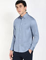 Tommy Hilfiger Solid Regular Fit Sateen Woven Shirt