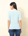 U.S. Polo Assn. Women Regular Fit Textured Polo Shirt