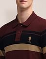 U.S. Polo Assn. Horizontal Striped Slim Fit Polo Shirt