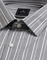 Arrow Manhattan Slim Vertical Striped Cotton Shirt